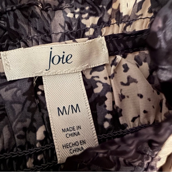 Joie Sleeveless Black Print Top Medium - Picture 6 of 11